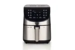Ariete 4628 Airy Fryer Metal 7L, oro gruzdintuvė, 1800 W, 7 L talpa, 2,8 kg gaminimo talpa, 12 i&scaron;ankstinių programų, Max Crisp funkcija, temperatūra iki 200 &deg;C, nelipantis krep&scaron;elis su grotelėmis, metalinis