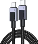UGREEN L513 USB-C į USB-C laidas 240W PD3.1 480Mbps nailoninis pintas aliuminio korpusas su kabelio rai&scaron;teliu 3m pilkas (45065)