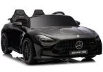LEAN CARS Mercedes GT63 AMG DK-GT63 24V LCD Battery-Operated Car with Silent Engine Black