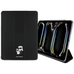 Karl Lagerfeld KLFC13PM24SAKCK iPad Pro 13 M4 2024 / M5 2025 knyginis vir&scaron;elis, juodas Saffiano, magnetinis, Karl & Choupette