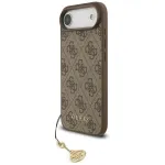 Guess 4G Charms Collection MagSafe Dėklas, skirtas iPhone 13 Pro Max (Ruda spalva)