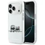 KARL LAGERFELD IML Karl & Choupette Peekaboo Logo MagSafe Case, skirtas Apple iPhone 17 Pro, balta