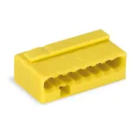 WAGO 243-508 PUSH WIRE&reg; 8-ių laidų jungtis, geltona, 6A, 100V
