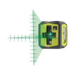 RYOBI Kryžminis lazeris, žalias spindulys, 15 m nuotolis
