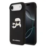 Karl Lagerfeld Apple iPhone Air Liquid Silicone Double Heads MagSafe Case Black