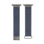Connect laikrodžio apyrankė 38/40/41 mm, kortikiniu užnugariu, su sagtimi ir magnetiniu sukibimu, indigo mėlyna