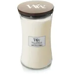 WoodWick White Tea & Jasmine Scented Jar Candle Medium 275g