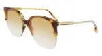 Victoria Beckham VB617S-222 Moteri&scaron;ki Oversized Butterfly Akiniai nuo Saulės Havana Acetatas Rudi Gradientiniai