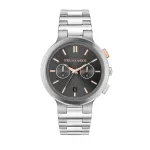 Trussardi vyrų laikrodis R2453164005 43mm mėlynas ciferblatas mėlynas odinis dirželis kvarcinis