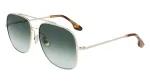 Victoria Beckham VB215S-700 Moteri&scaron;ki Akiniai nuo Saulės &ndash; Auksinis Rėmelis, Rudas Gradientinis Stiklas, 59 mm