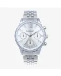 Radiant MAN RA629701 analoginis kvarcinis laikrodis 44,5 mm nerūdijančio plieno juodas ciferblatas sidabrinė Milanese mesh apyrankė
