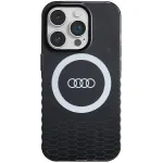 Audi IML Big Logo MagSafe Case, skirta iPhone 14 Pro 6.1 inch juoda, kietas dėklas