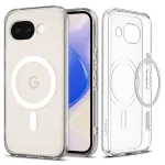Spigen Ultra Hybrid MagFit dėklas Google Pixel 10a, suderinamas su MagSafe, Clear White spalvos (ACS11276)