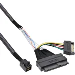 InLine U.2 jungiamasis kabelis, SSD su U.2 (SFF-8639) į SFF-8643 + maitinimas, 0,5 m