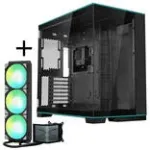 Lian Li O11D EVO RGB + TRYX PANORAMA SE ARGB komplektinis skysčio au&scaron;inimas - juodas, 360 mm
