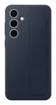 Dangtelis Samsung Galaxy S24 FE su stovu ir rankena, tamsiai mėlynas