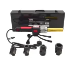 AWTOOLS 1200W movų suvirinimo aparatas PVC, PP, PE, PB, PPR vamzdžiams, 16&ndash;32 mm, 4 poros antgalių, reguliuojamas termostatas, metalinis korpusas