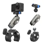 TELESIN Magic Arm Clamp Mount, skirtas DJI Osmo Action 5 Pro/4/3, Osmo 360, GoPro, Insta360 &ndash; S3-HBM-14-TDJ