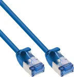 InLine&reg; Slim U/FTP Cat.6A 10 m mėlynas jungiamasis laidas, LSZH, 10Gbps