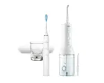 Philips Cordless Power Flosser HX3886/41 DiamondClean 9000, belaidis vandens dantų siūlas, suaugusiems, soninis dantų &scaron;epetėlis, kasdienė priežiūra, gilus valymas, dantenų priežiūra, balinimas, baltas, baterija, įmontuota baterija