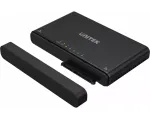 Unitek S1222A USB-C adapteris M.2 NVMe ir SATA 2,5/3,5 colių diskams su autonominiu klonavimu, 10 Gbps, juodas