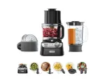 Kenwood MultiPro XL Weigh+ juodas &ndash; kompakti&scaron;kas virtuvės kombainas su svarstyklėmis, 1000 W, blenderio priedu