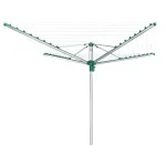 LEIFHEIT Linomatic 400 Easy rotacinė skalbinių džiovykla 40 m, aliuminis, sidabrinė/mėlyna