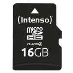 Atminties kortelė Intenso 16GB MicroSDHC Class 4 3403470