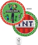 Procos Minecraft vakarėlio popierinės lėk&scaron;tės 23 cm, 8 vnt. 95441