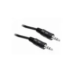 Delock 84438 audio kabelis 3,5 mm 3 kontaktų stereo jack ki&scaron;tukas-ki&scaron;tukas, 5 m, juodas