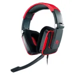 Thermaltake Tt eSPORTS SHOCK žaidimų ausinės - Royal Red, laidinės 3,5 mm, apgaubiančios ausis, i&scaron;traukiamas mikrofonas, sulankstomos