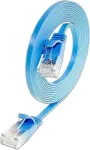 Wirewin Cat.6 Slim Ethernet tinklo kabelis U/UTP 0,25 m mėlynas PKW-SLIM-KAT6 0.25 BL