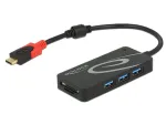 USB &scaron;akotuvas DeLOCK USB 3.0 Type-C 3 prievadai