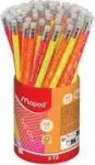 Maped Neon HB grafitinis pie&scaron;tukas su trintuku, trikampis, 72 vnt. dėkle 853789FC