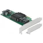 DeLOCK PCI Express x8 kortelė su 4 vidiniais SFF-8643 NVMe lizdais, Low Profile