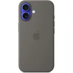 Apple iPhone 16 Silikoninis Dėklas su MagSafe Stone Gray