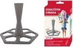 ROTH mokyklinių kūgių stovas, pagamintas i&scaron; plastiko, pilkas, individualiems mokykliniams kūgiams 700 ir 850 mm, 3 dalių