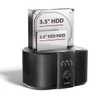 Axagon ADSA-SC prijungimo stotelė 2,5/3,5 colio SATA diskams, USB-C 5 Gbps, su klonavimo funkcija