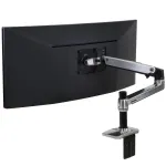 Ergotron LX LCD monitoriaus laikiklis darbo stalui, poliruotas aliuminis