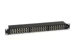 Equip 48 prievadų Cat.6 ekranuotas skirstomasis skydelis, juodas