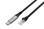 DIGITUS USB 3.2 Gen1 &ndash; RJ45 Ethernet kabelis CAT6a S/FTP Juodas &ndash; 5m