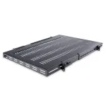 StarTech.com ADJSHELFHDV 1U reguliuojama ventiliuojama serverių spintos lentyna, sustiprinta, 150 kg, reguliuojamas montavimo gylis 49,5&ndash;97,4 cm (19,5&ndash;38 col.), 19 col., juoda