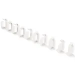 Kabelių tvirtinimo klipas Secomp 44 x 60 mm &scaron;viesiai pilkas RAL 7035, pakuotė po 10 vnt.