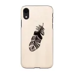 Apsauginis dėklas iPhone XR, man and wood, Indian Black, kietas korpusas