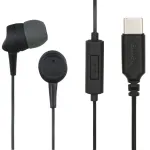 Hama 00184192 laidinės ausinės ausinės su mikrofonu Vidiniai Skambučiai/Muzika USB Type-C Juoda, Tamsiai Pilka
