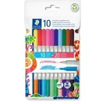 Staedtler 3280 C10 Twin Color dvipusių flomasterių komplektas (10 vnt.)