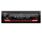 Automagnetola JVC KDX-282BT vieno DIN su Bluetooth 4.2, USB, CD, AUX, 8 juostų ekvalaizeriu, 50 W/kan.
