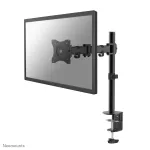 Neomounts NM-D135BLACK visapusi&scaron;kai reguliuojamas stalo monitoriaus laikiklis, spaustukas/praėjimas pro stalą, 10-27 colių, 8 kg, VESA 75x75/100x100, plieninis, juodas