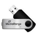 MediaRange MR908NTRL USB atmintukas 8 GB USB Type-A 2.0 juodas - sidabrinis