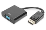 Assmann adapterinis kabelis DisplayPort &rarr; HD15 (VGA), 0,15 m, su užraktu, juodas